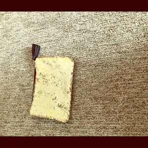 Gold sequin Bag With Black Tassle